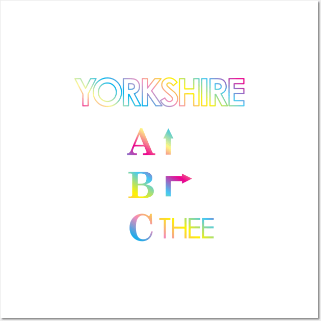 The ABC of Yorkshire Wall Art by Yorkshire Stuff